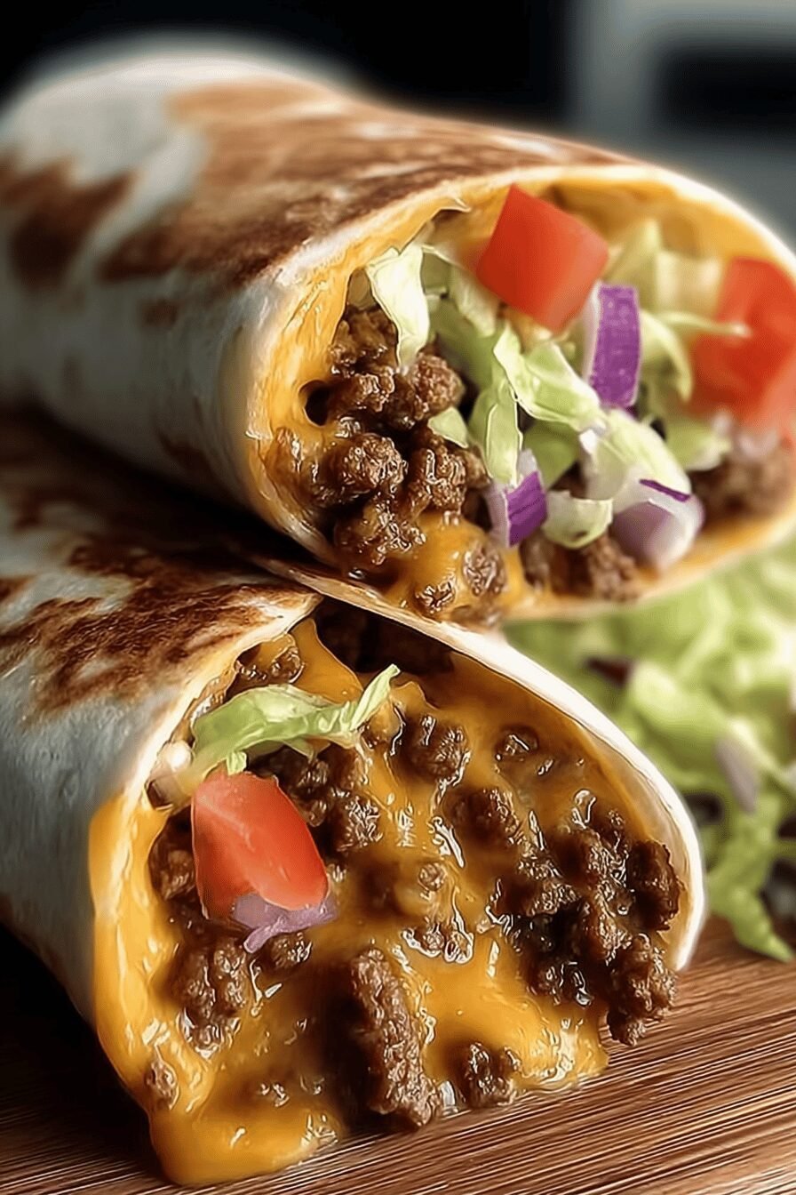 Animal Style Cheeseburger Burritos With Flavorful Sauce And Melted Cheese 6 Cheeseburger Burritos
