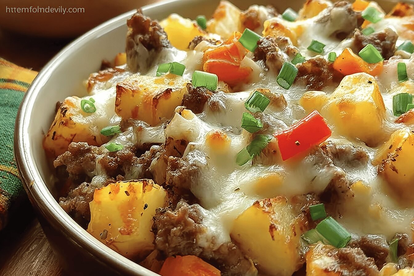 Crock Pot Cheesesteak Potato Casserole Recipe For Easy Comfort Food 6 Cheesesteak Potato Casserole