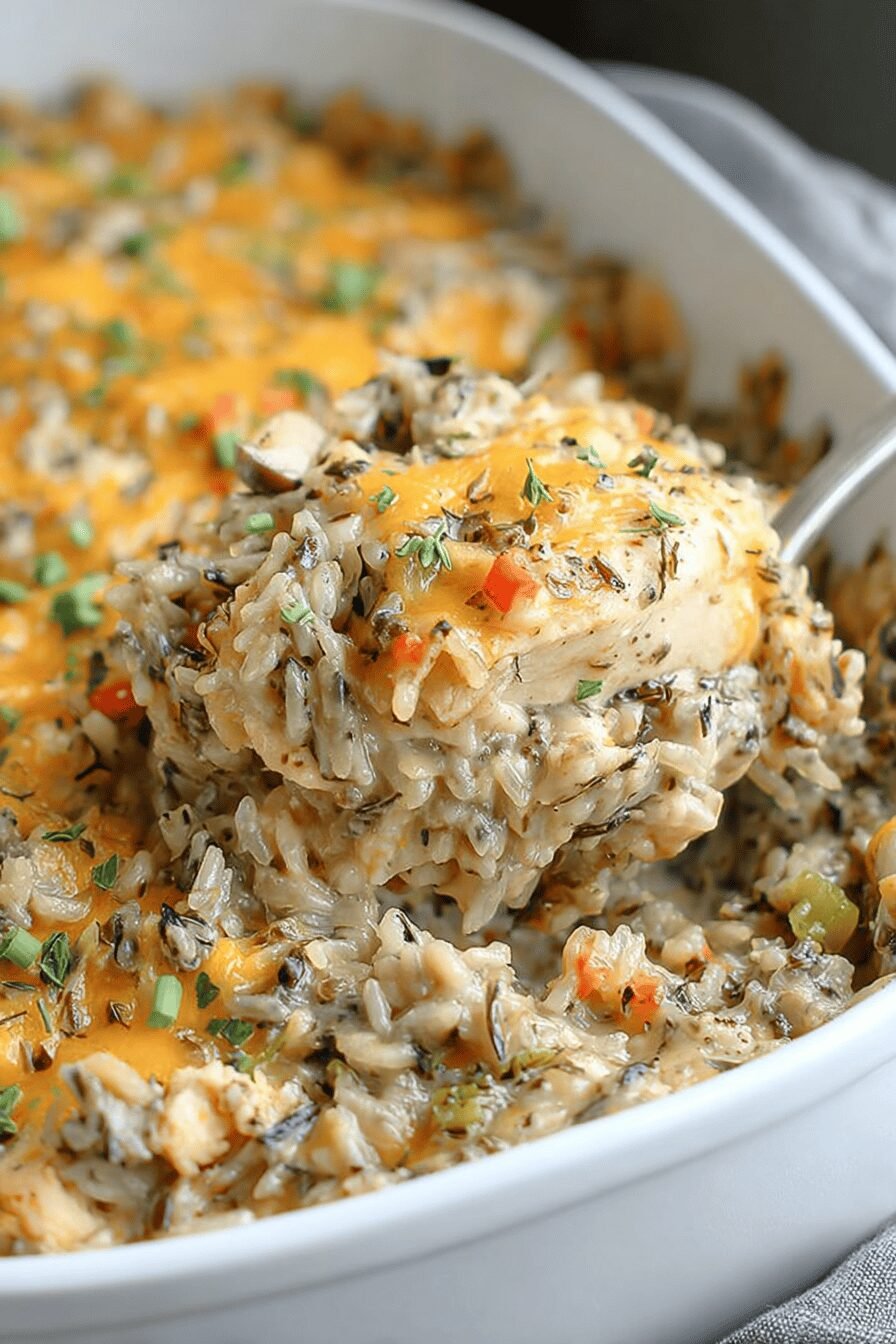 Chicken Wild Rice Casserole Recipe With Creamy And Hearty Flavors 6 Chicken Wild Rice Casserole