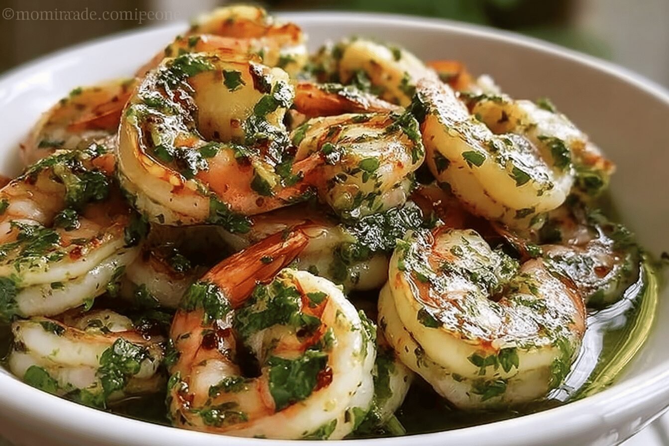 Chimichurri Shrimp With Rice And Creamy Tzatziki Sauce 6 Chimichurri Shrimp