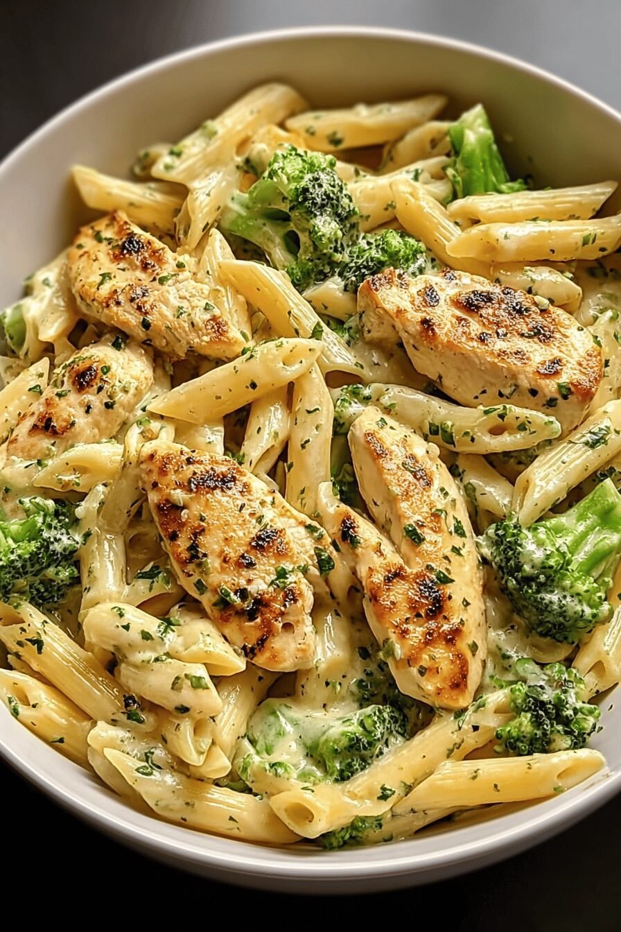 Creamy Garlic Chicken Penne