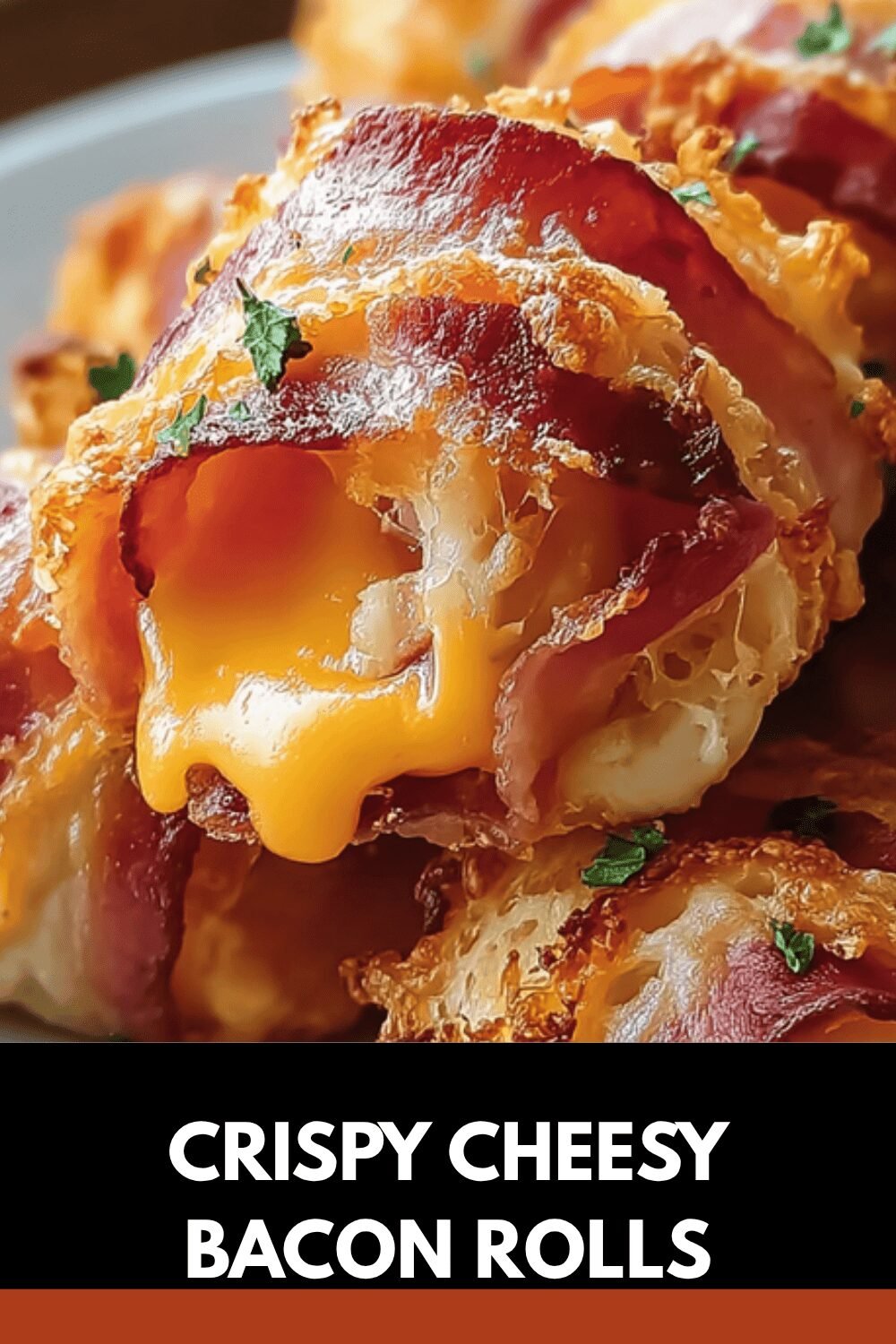 Crispy Cheesy Bacon Rolls