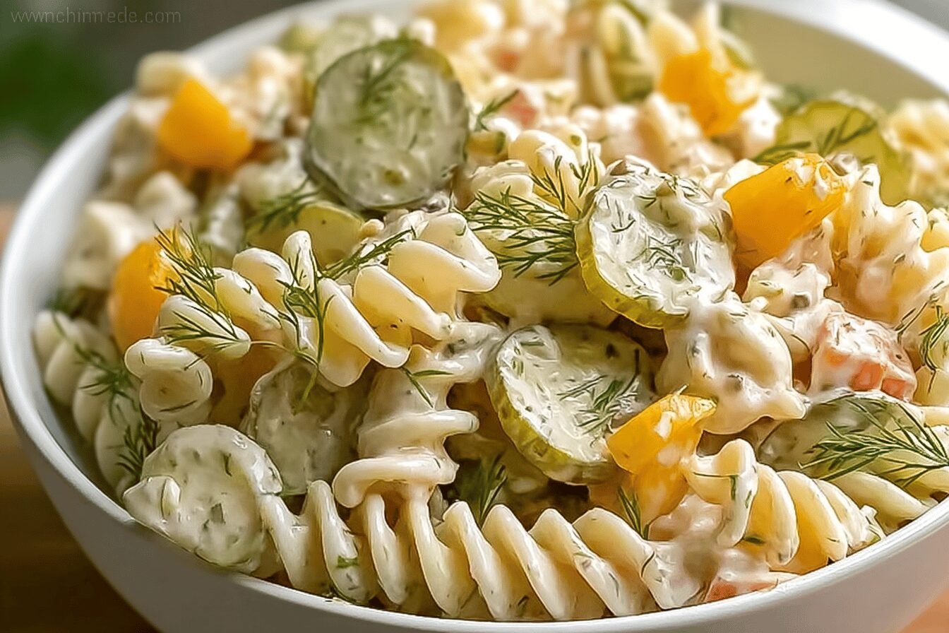 Dill Pickle Pasta Salad