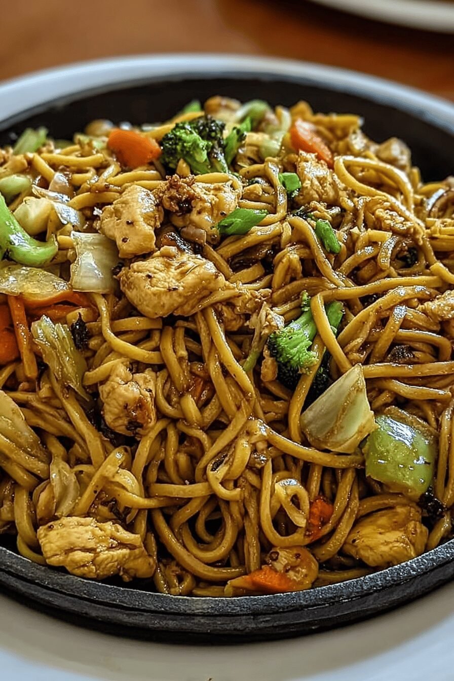 Garlic Chicken Lo Mein