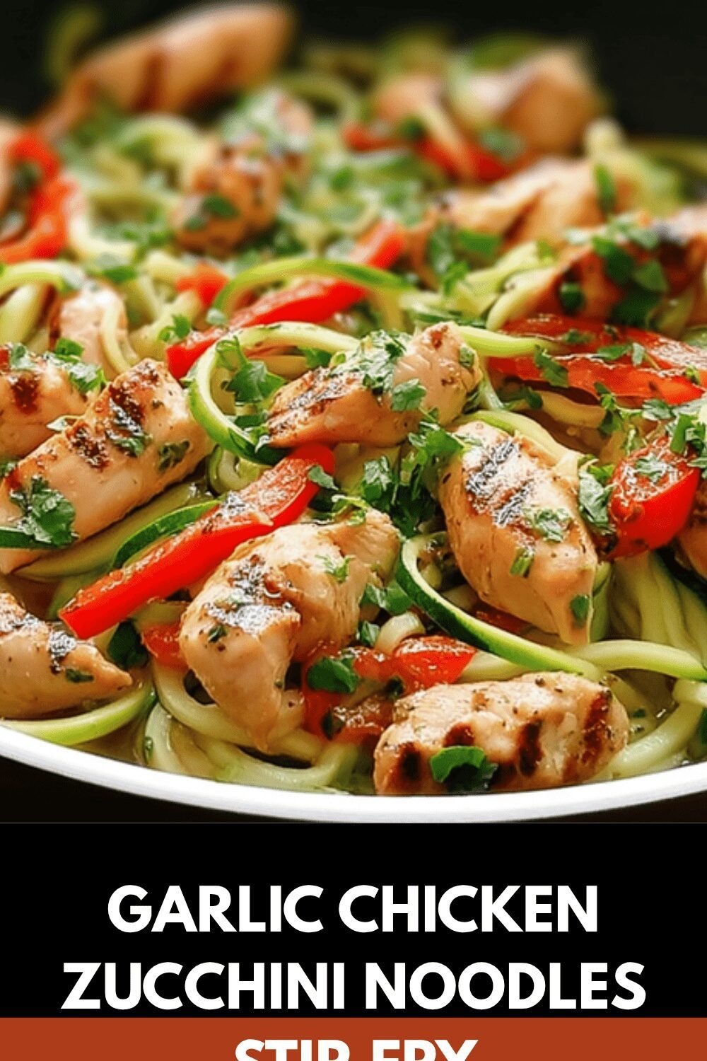 Chicken Zucchini Noodle Stir Fry Recipe For Quick Healthy Meals 7 Garlic Chicken Zucchini Noodles Stir Fry