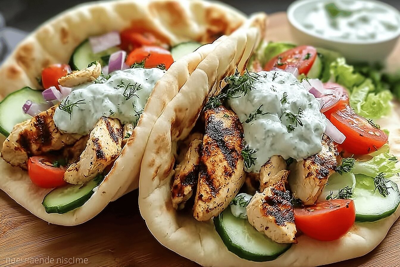 Greek Chicken Gyros