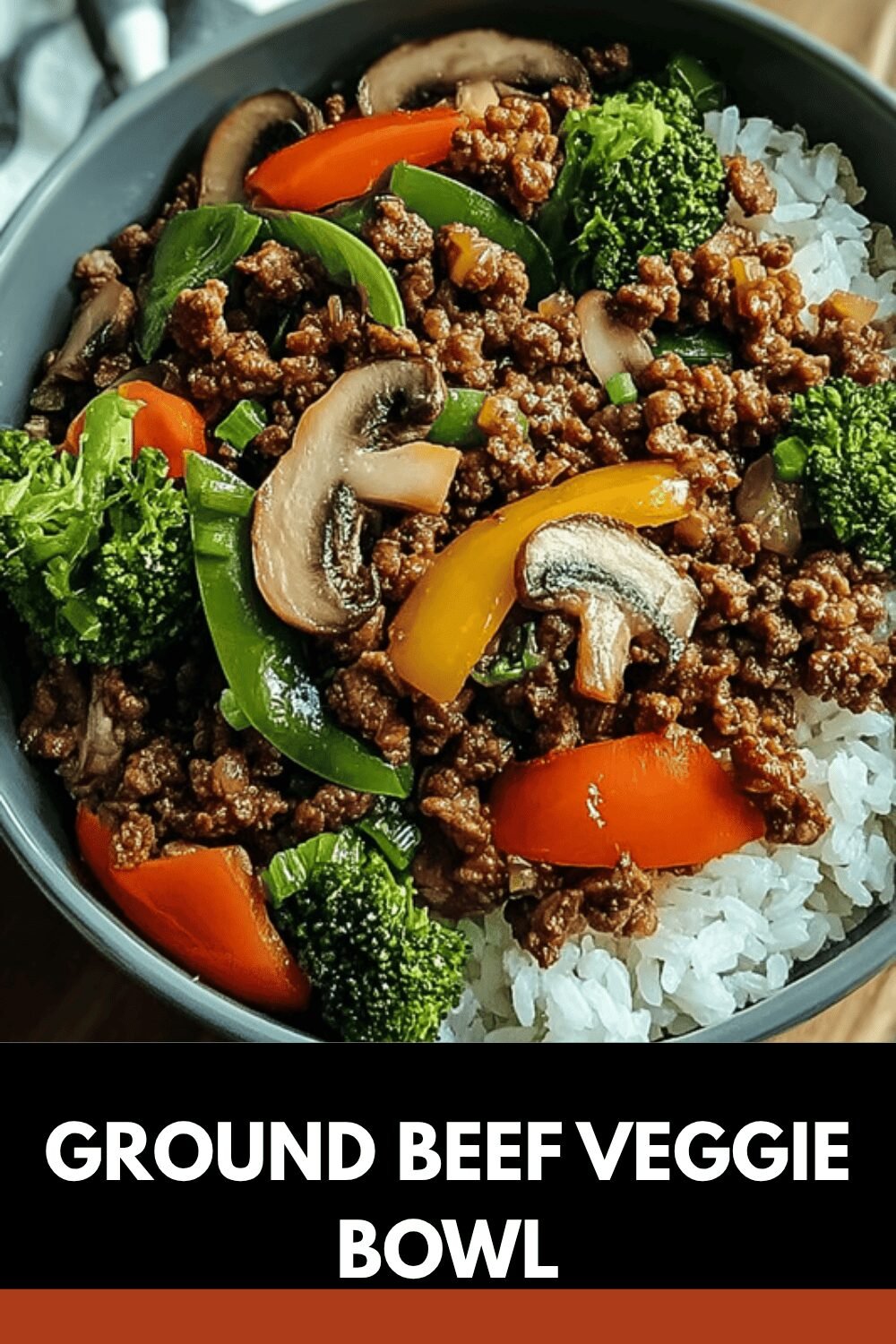Ground Beef Veggie Bowl