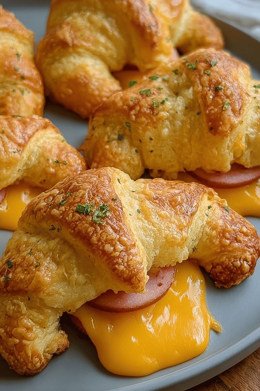Ham It Up Crescent Rolls Recipe For Savory, Easy Appetizers 6 Ham Cheddar Crescent Rollups