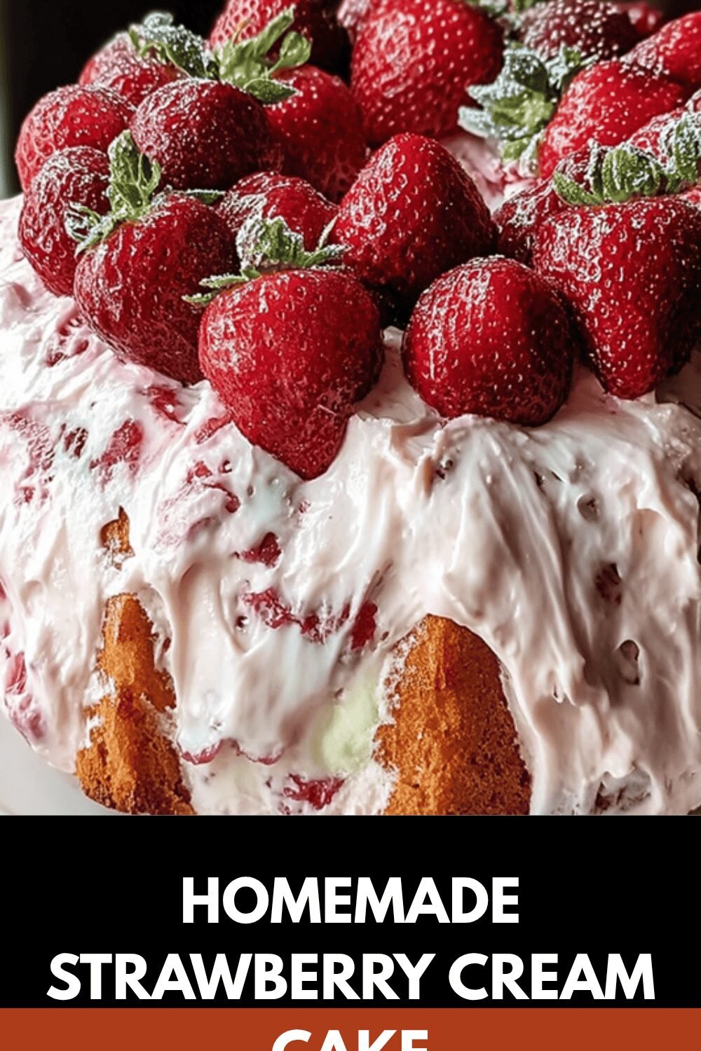 Homemade Strawberry Cream Cake