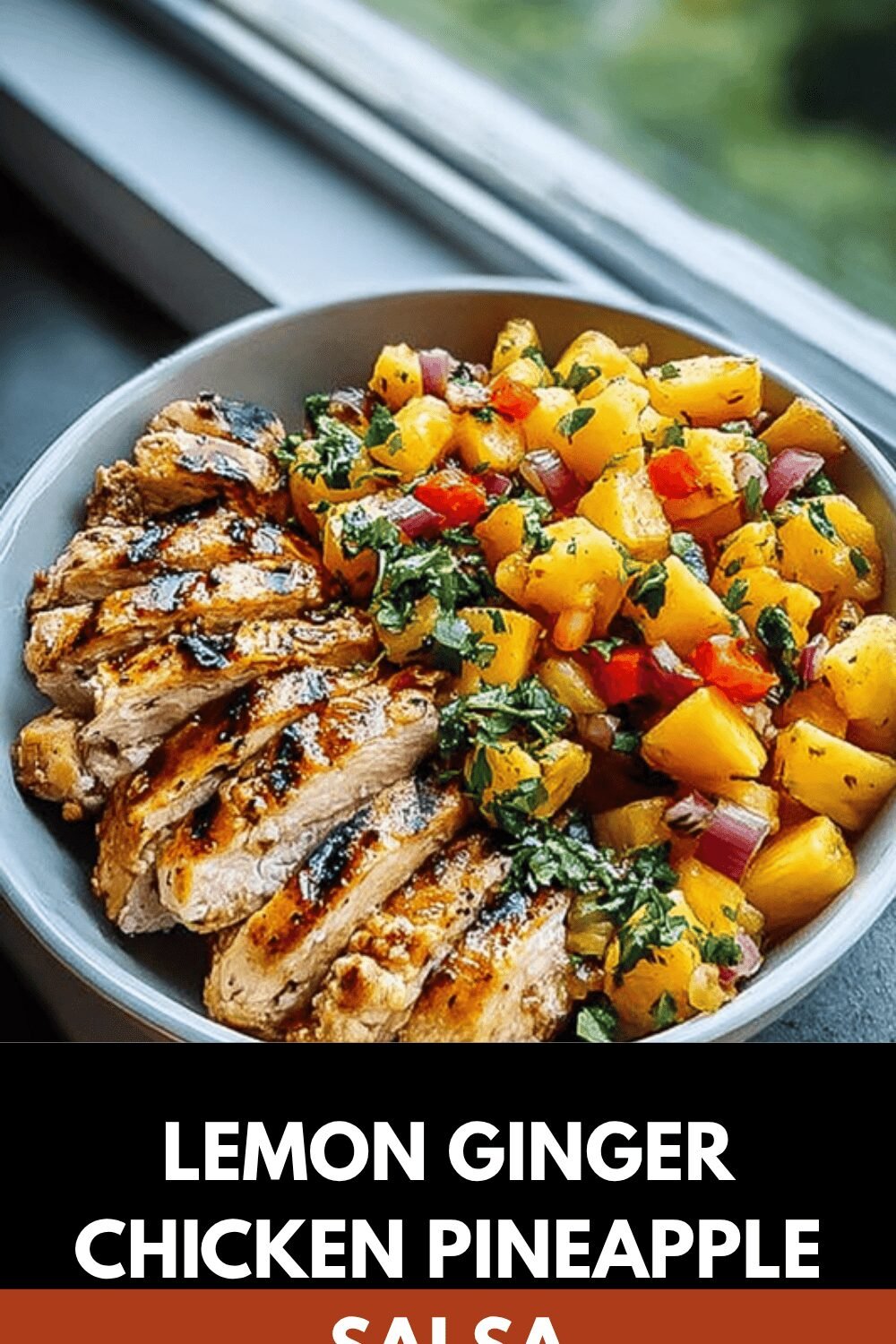 Lemon Ginger Chicken With Fresh Pineapple Mango Salsa Recipe 7 Lemon Ginger Chicken Pineapple Salsa