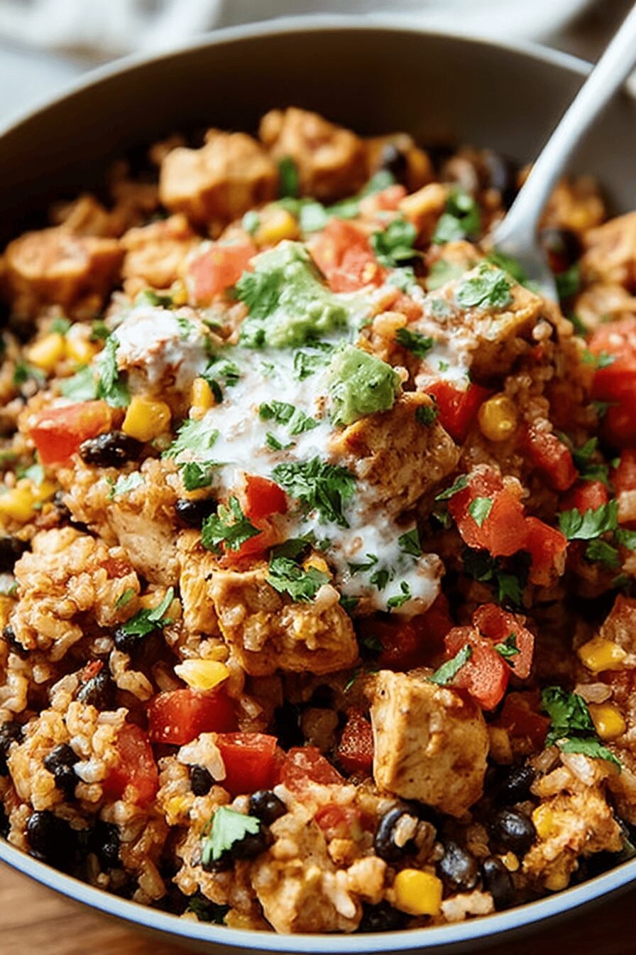 One Pot Chicken Burrito Bowls Recipe For Quick And Tasty Meals 6 One Pot Chicken Burrito Bowl