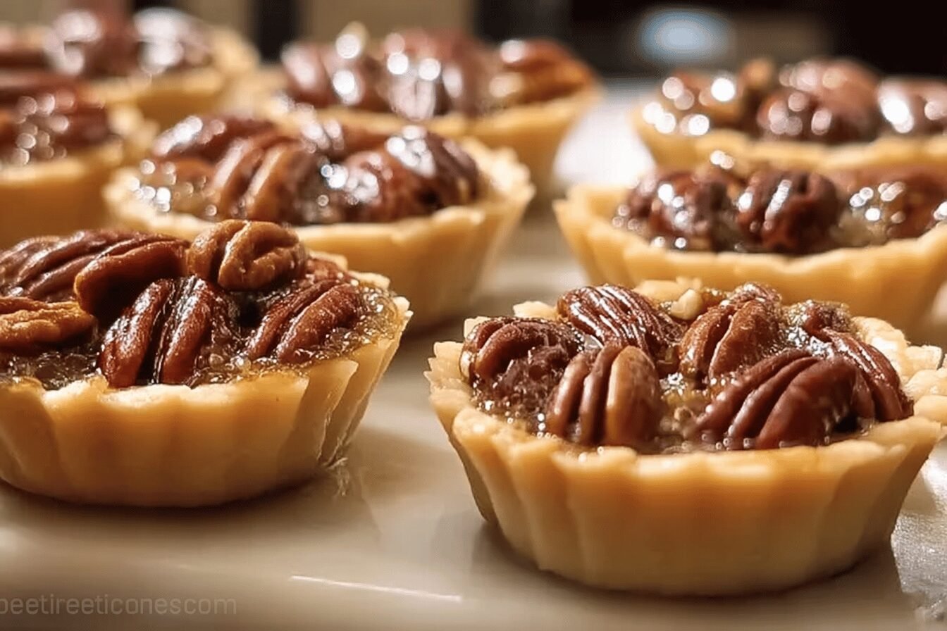 Mini Pecan Tarts Recipe With Buttery Crust And Sweet Filling 6 Pecan Tarts