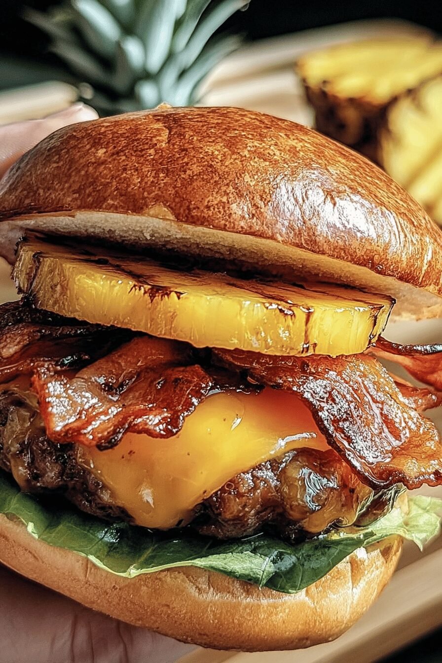 Pineapple Bacon Bbq Burgers