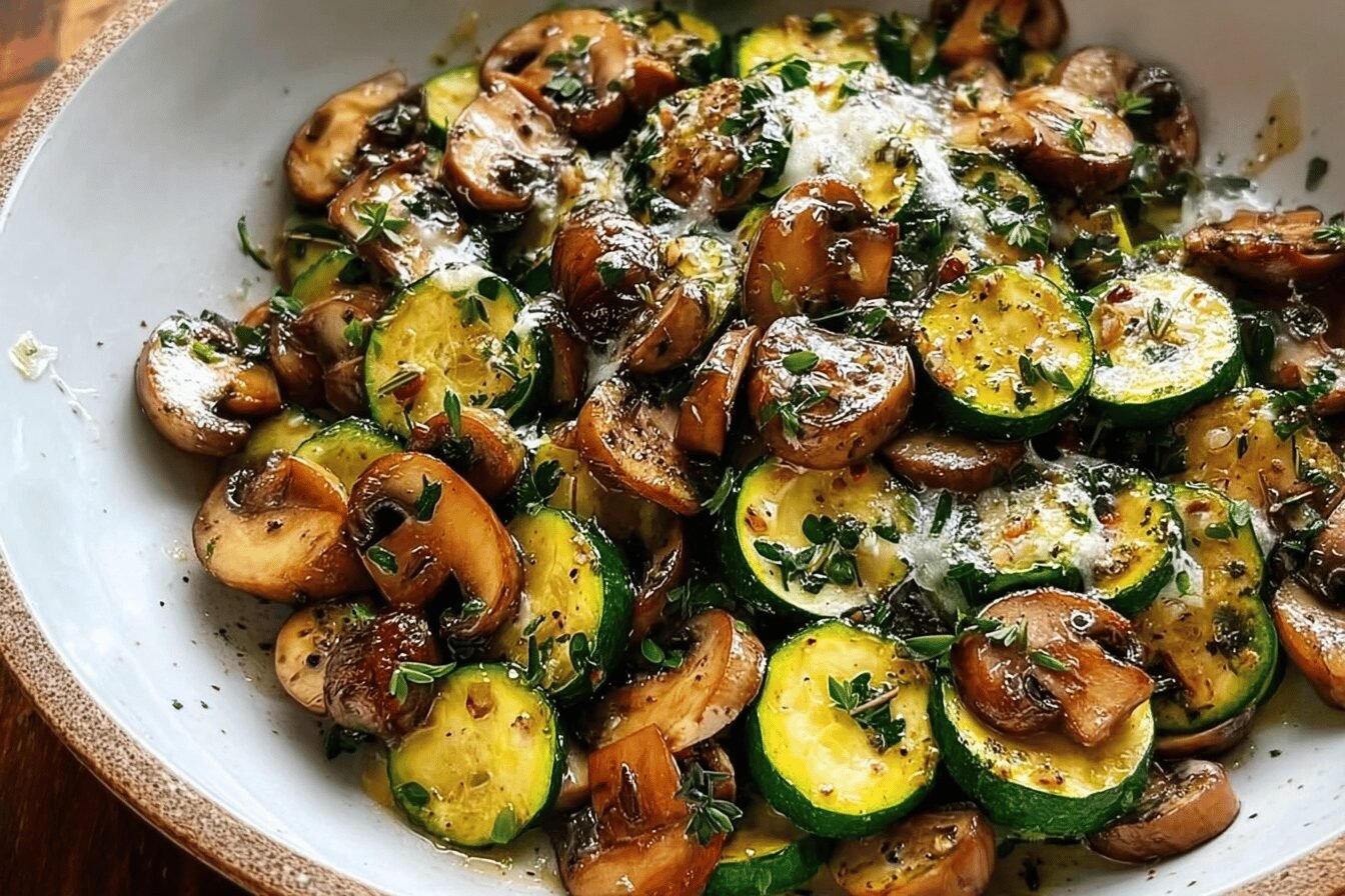 Skillet Zucchini And Mushrooms Recipe For A Quick Healthy Meal 6 Skillet Zucchini Mushrooms Recipe
