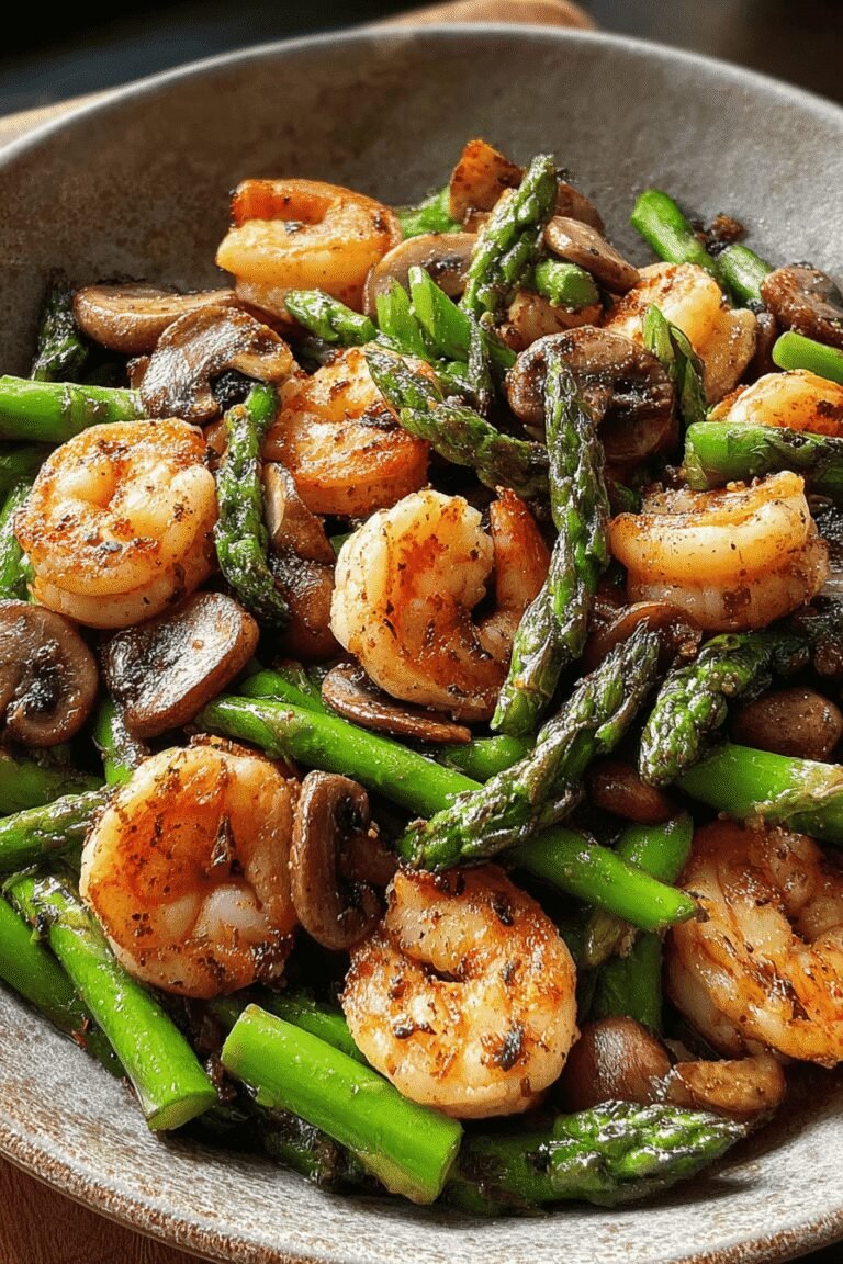 Stir Fried Shrimp Asparagus Mushrooms 14.Png