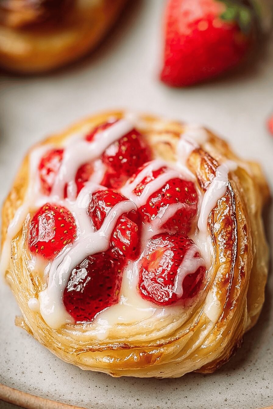 Easy Strawberry Cream Cheese Danish Recipe For A Sweet Breakfast Treat 6 Strawberry Cream Cheese Danish