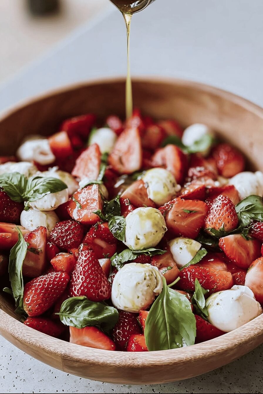 Summer Strawberry Caprese Salad