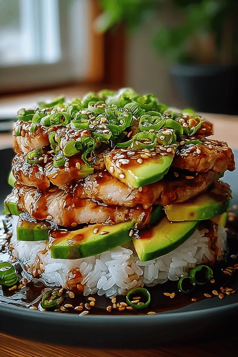 Teriyaki Chicken Avocado Stack 9.Png