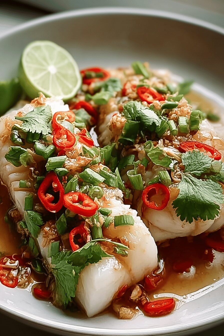 Steamed Fish With Lime Garlic Sauce Recipe For Flavorful Meals 6 Thai Lime Garlic Fish