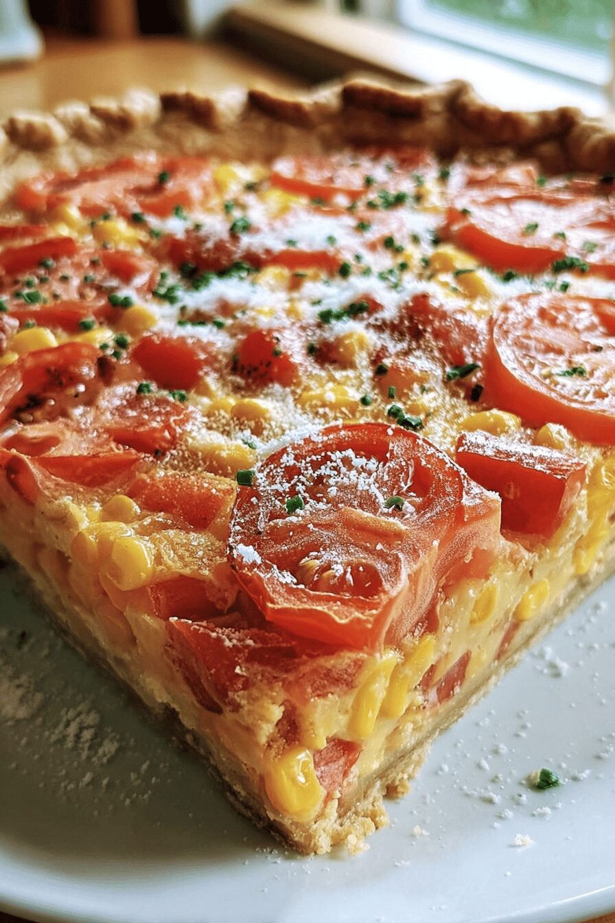 Tomato Pie Recipe With Fresh Tomatoes And Flaky Crust 6 Tomato Corn Pie Crust