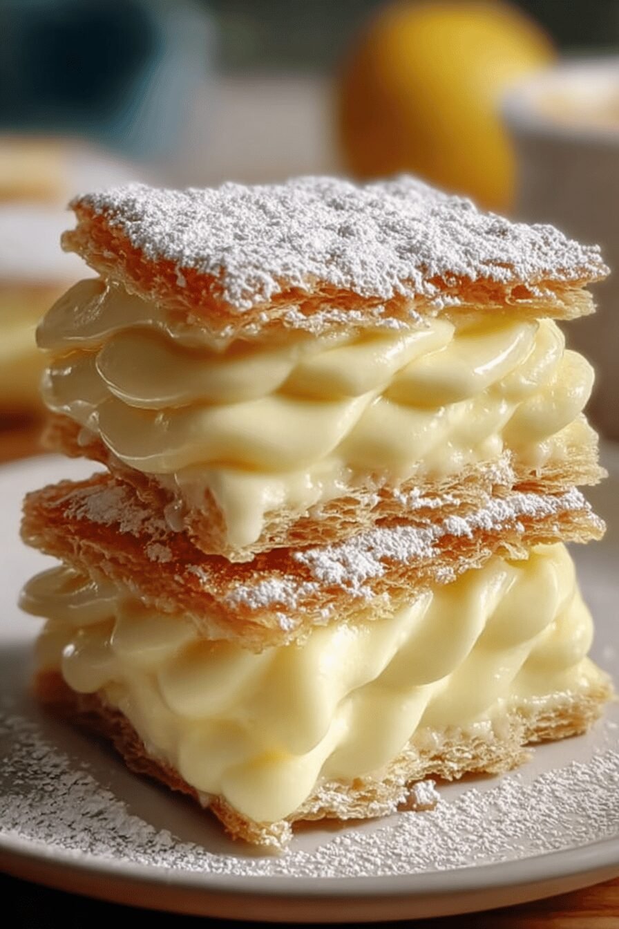 Vanilla Custard Cream Squares