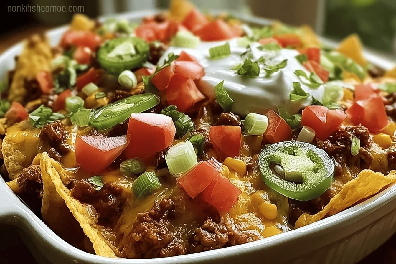 Walking Taco Casserole Recipe With Easy Layered Taco Flavors 6 Walking Taco Casserole