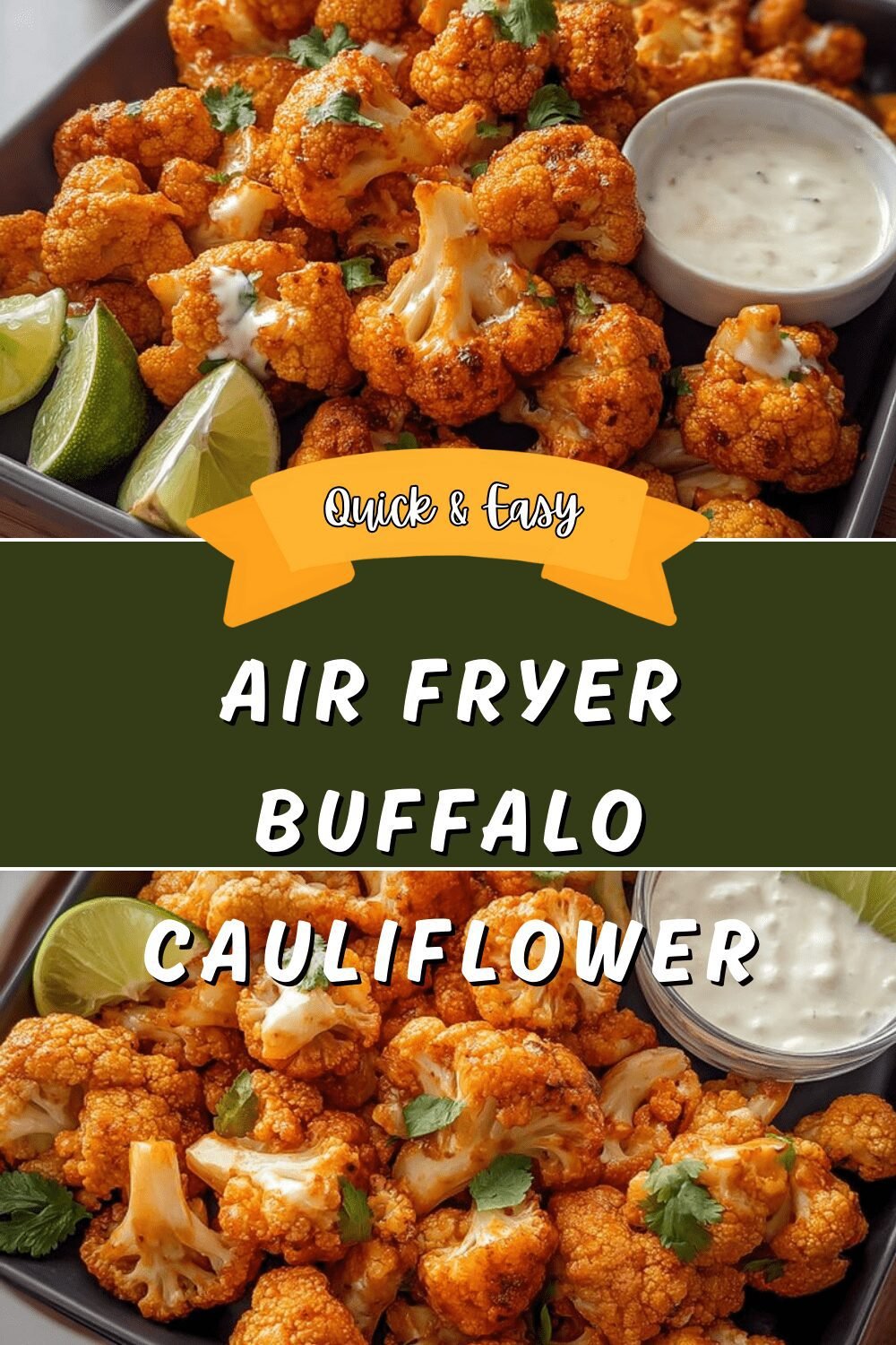 Air Fryer Buffalo Cauliflower