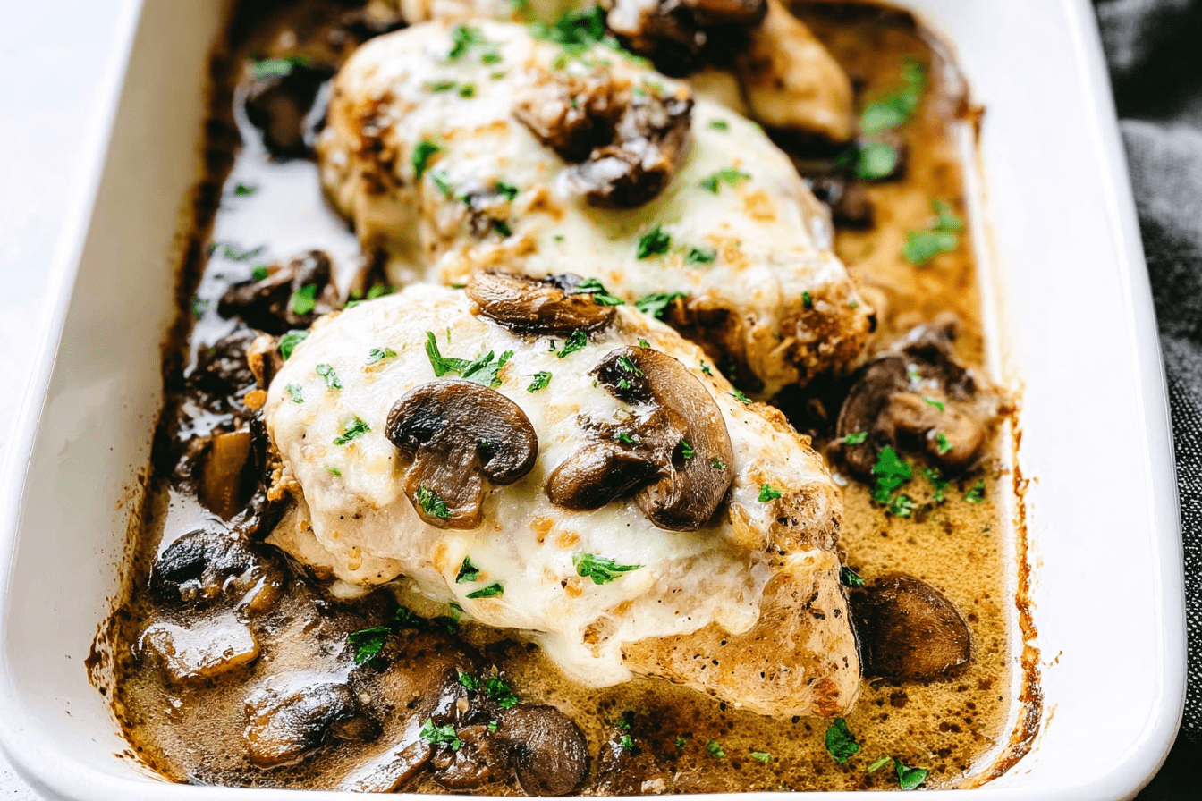 Baked Chicken With Mushroom Sauce Recipe 6 Baked Mushroom Chicken