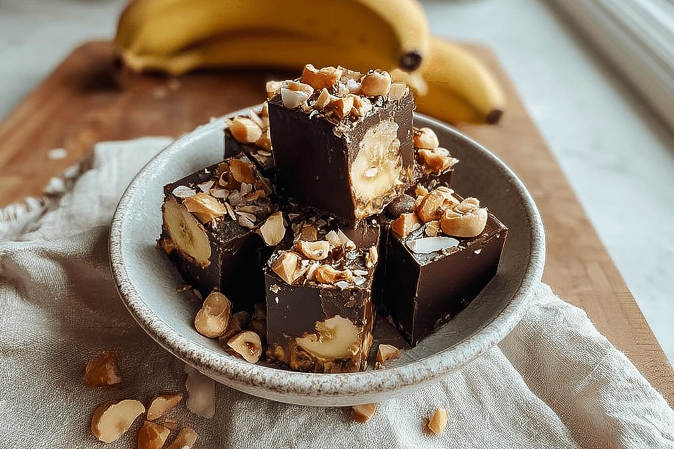 Frozen Banana Snickers Treats With Creamy Peanut Butter And Chocolate 6 Banana Snickers Bites