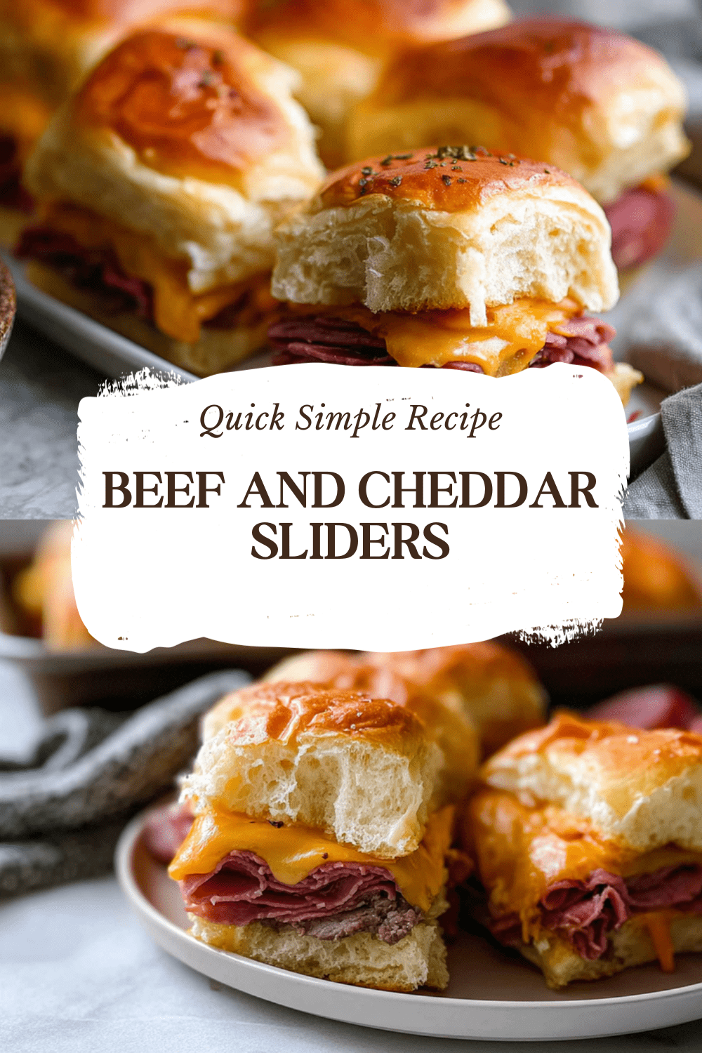 Beef And Cheddar Sliders