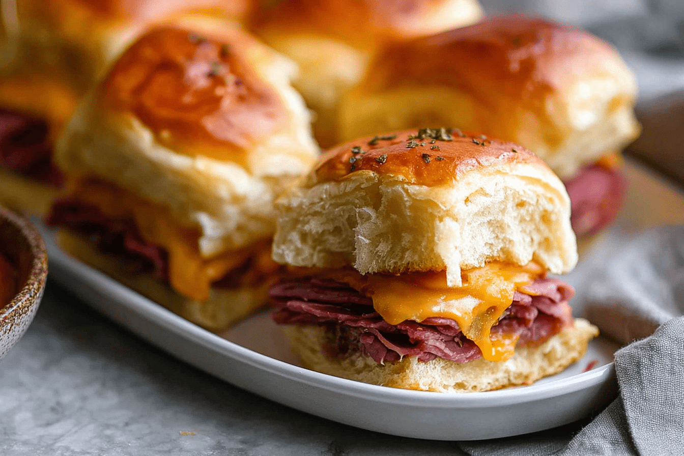 Beef And Cheddar Sliders