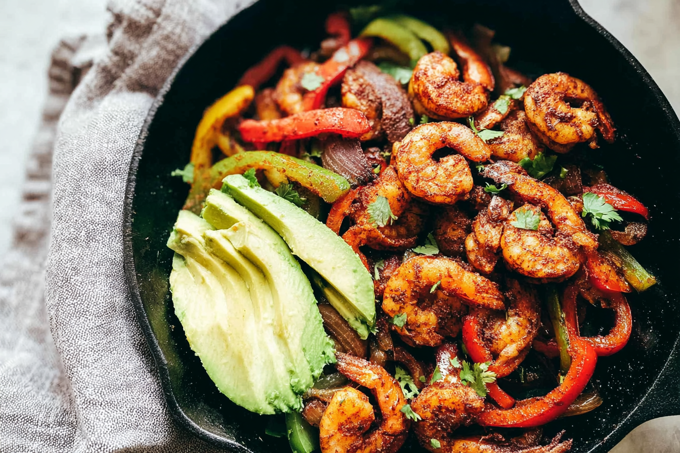 Blackened Shrimp Fajitas Quick Skillet Meal In 20 Minutes 6 Blackened Shrimp Fajitas