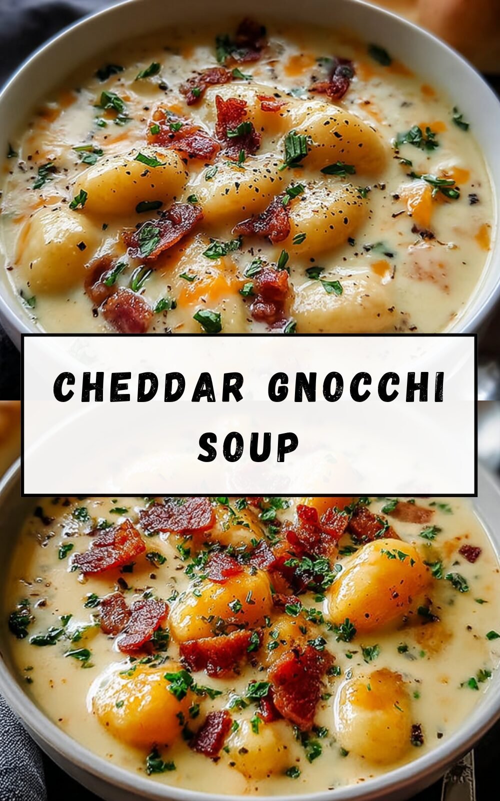 Cheddar Gnocchi Soup