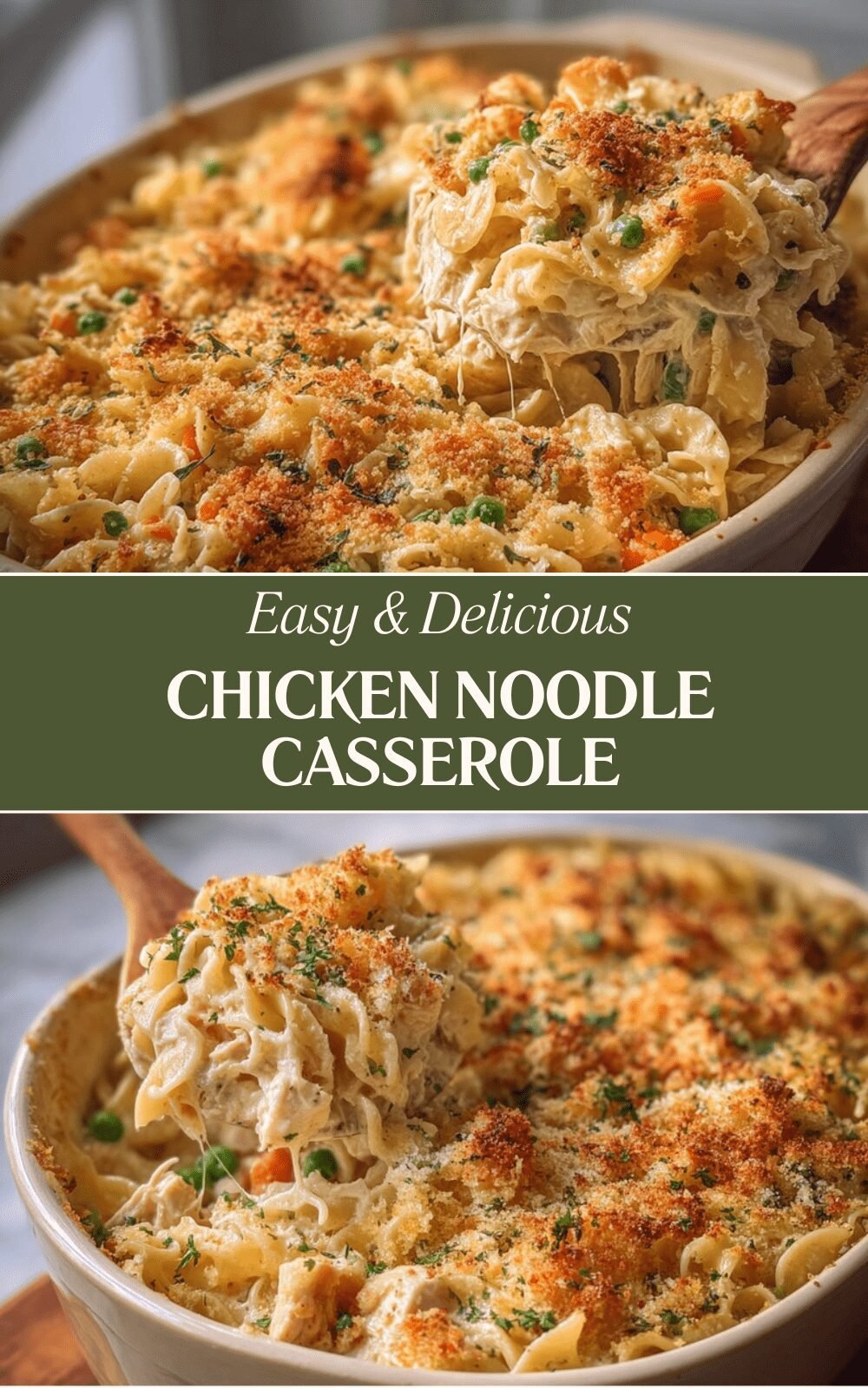 Chicken Noodle Casserole Recipe With Creamy Sauce And Crispy Topping 7 Chicken Noodle Casserole