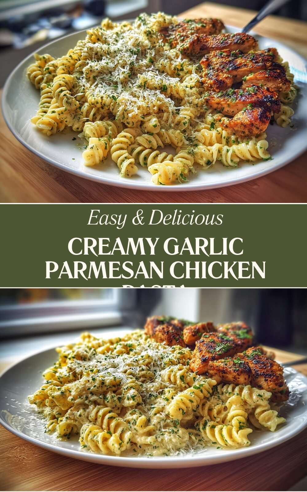 Creamy Garlic Parmesan Chicken Pasta