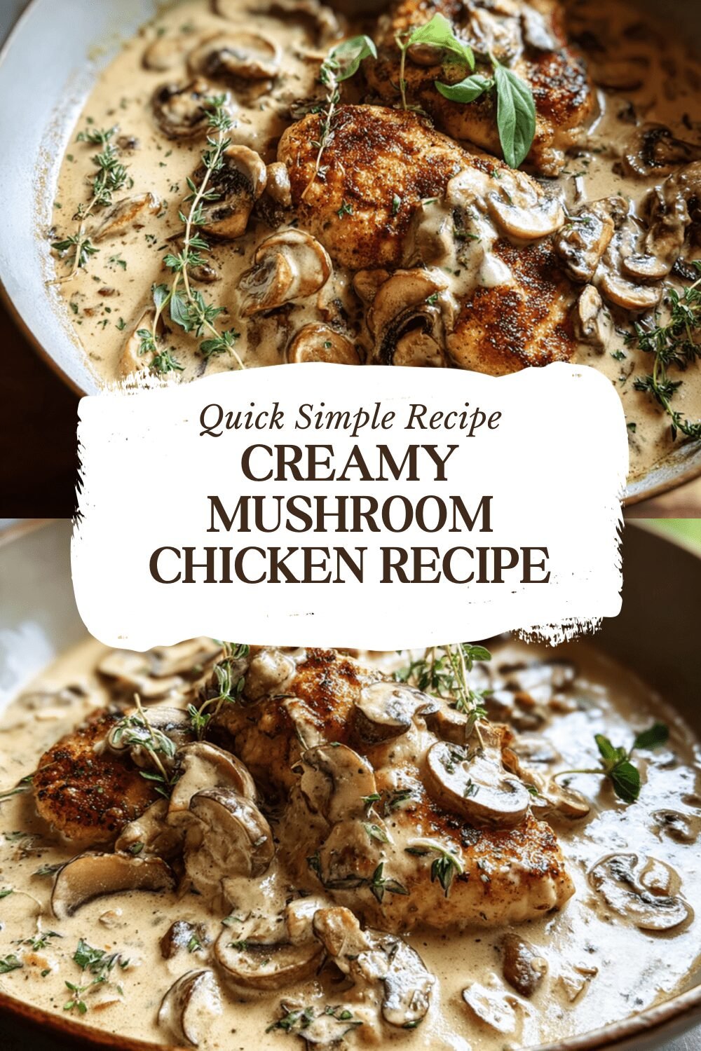 Creamy Mushroom Chicken Recipe