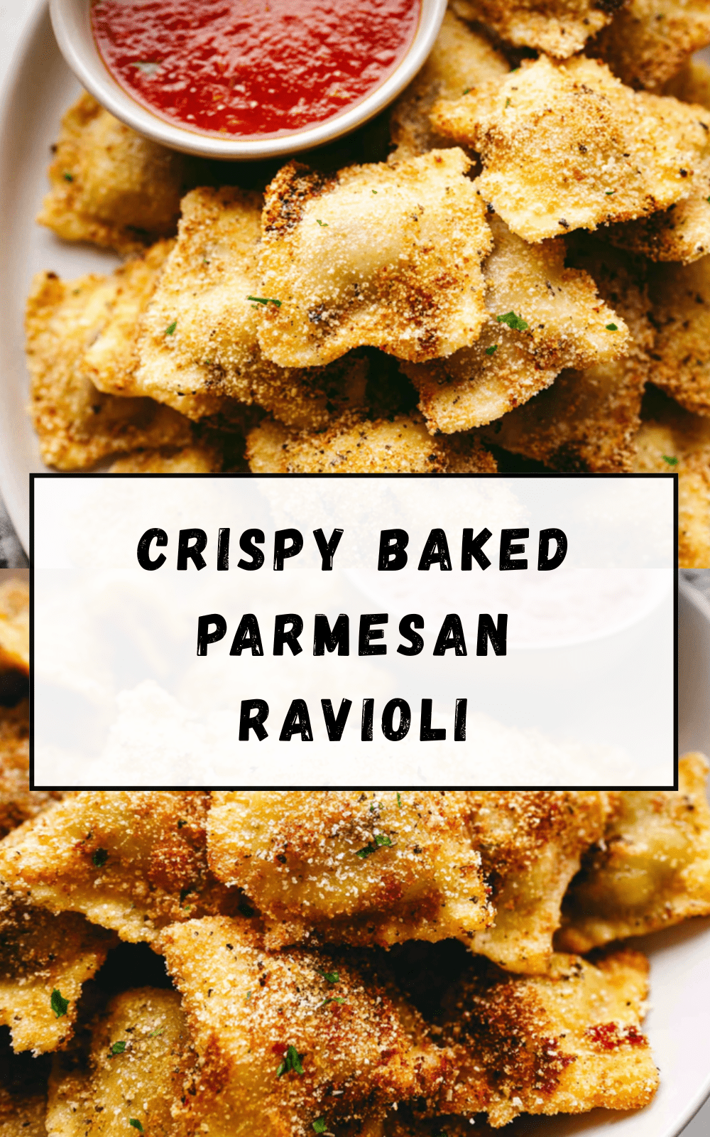 Crispy Baked Parmesan Ravioli
