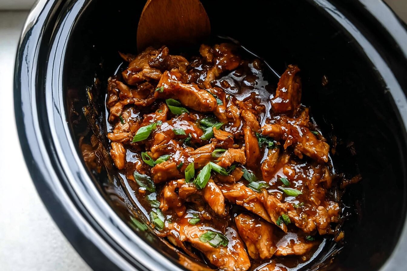 Bourbon Chicken Simple Crockpot Recipe With Sweet Sauce 6 Crockpot Bourbon Chicken