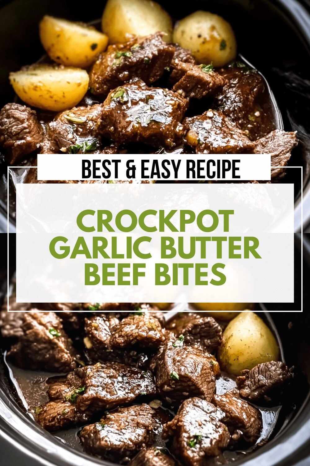 Crockpot Garlic Butter Beef Bites