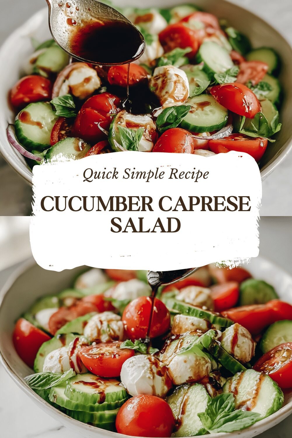 Cucumber Caprese Salad