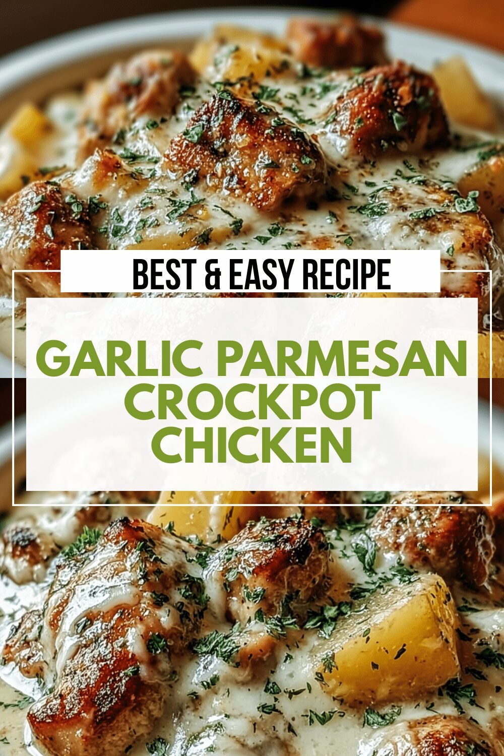 Garlic Parmesan Crockpot Chicken