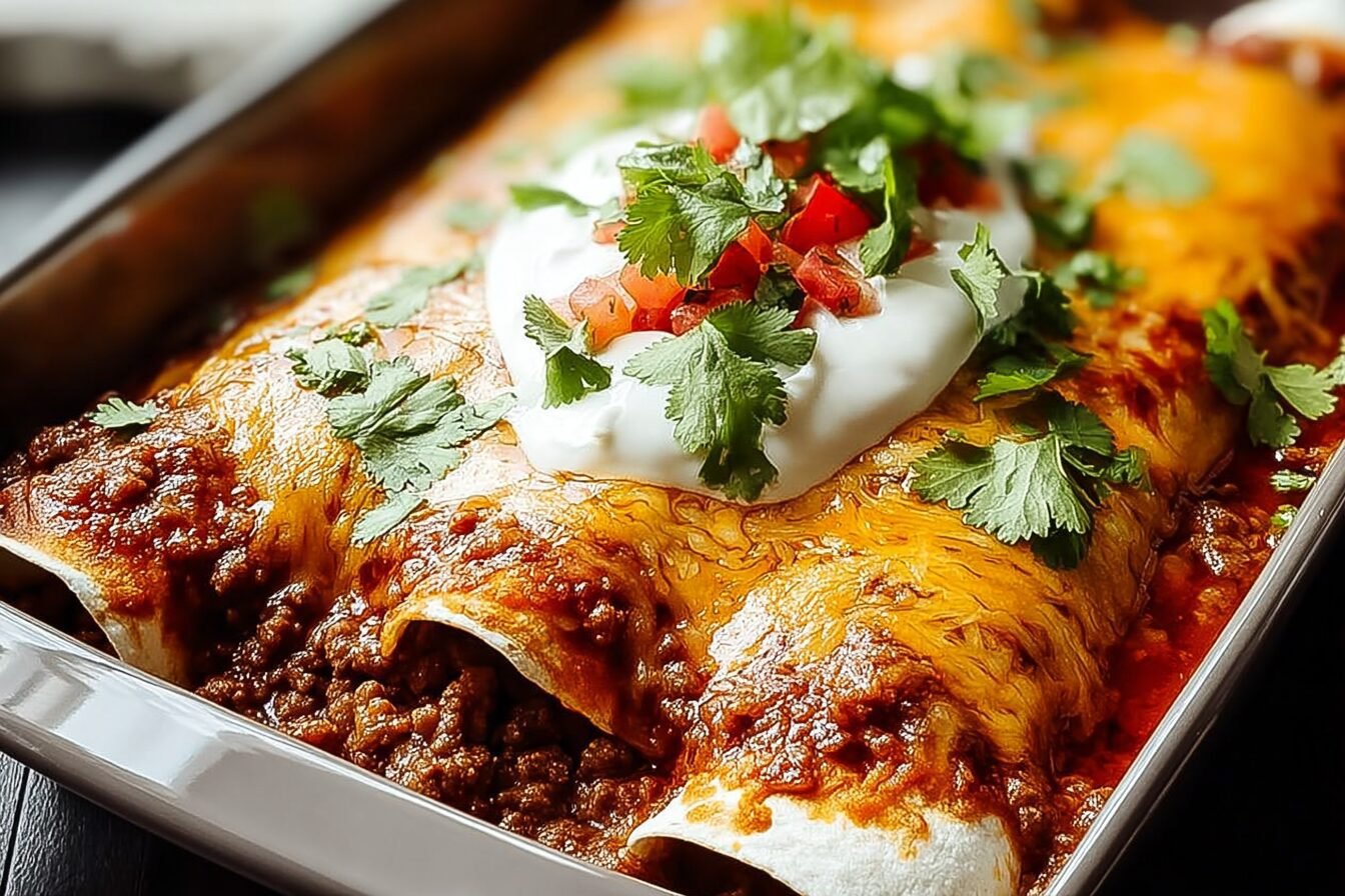 Ground Beef Enchiladas
