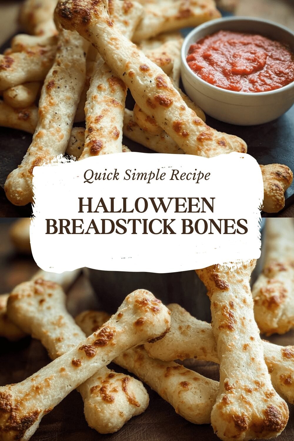 Halloween Breadstick Bones