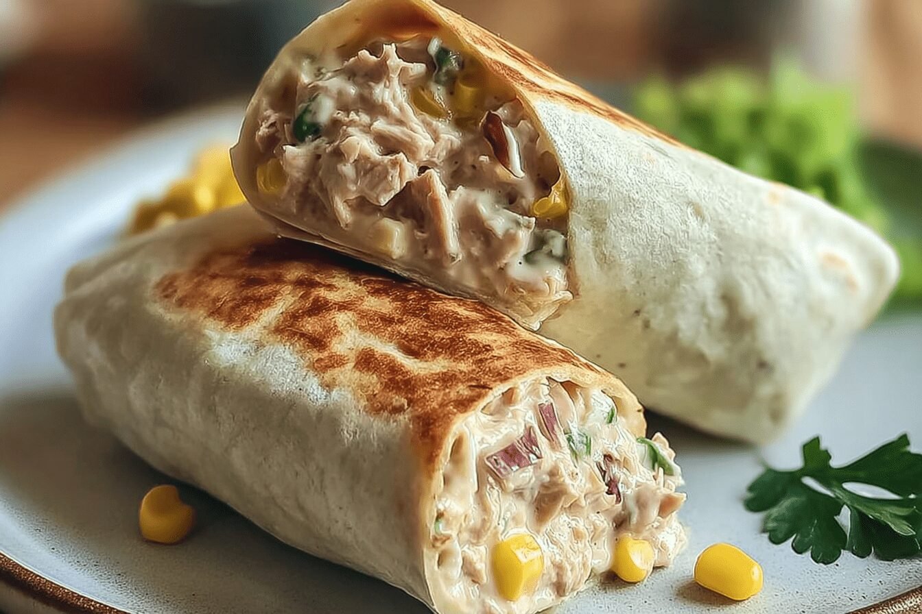 Healthy Tuna Melt Wrap Recipe