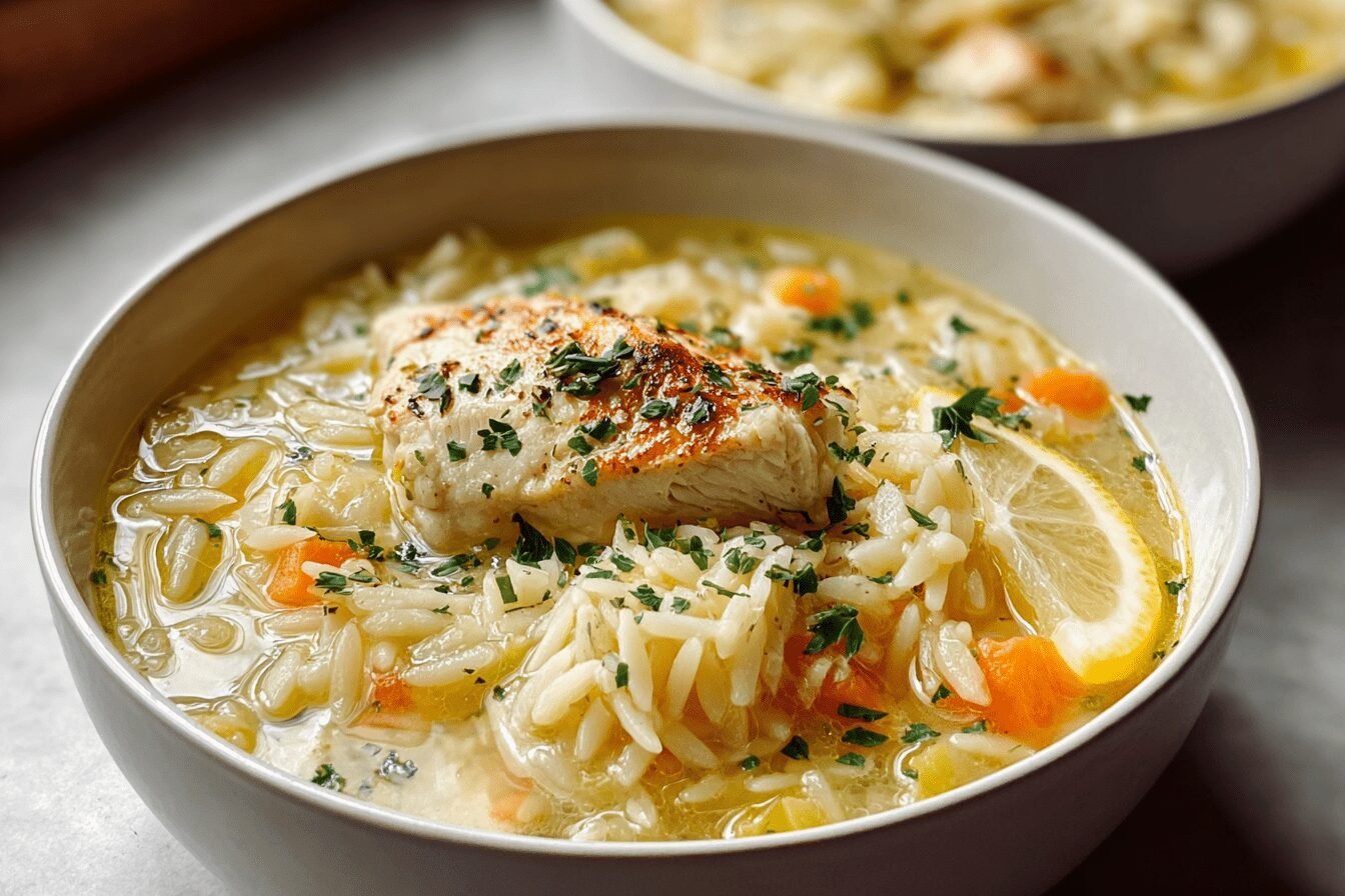 Lemon Chicken Orzo Soup Recipe With Fresh Herbs And Zesty Flavors 6 Lemon Chicken Orzo Soup