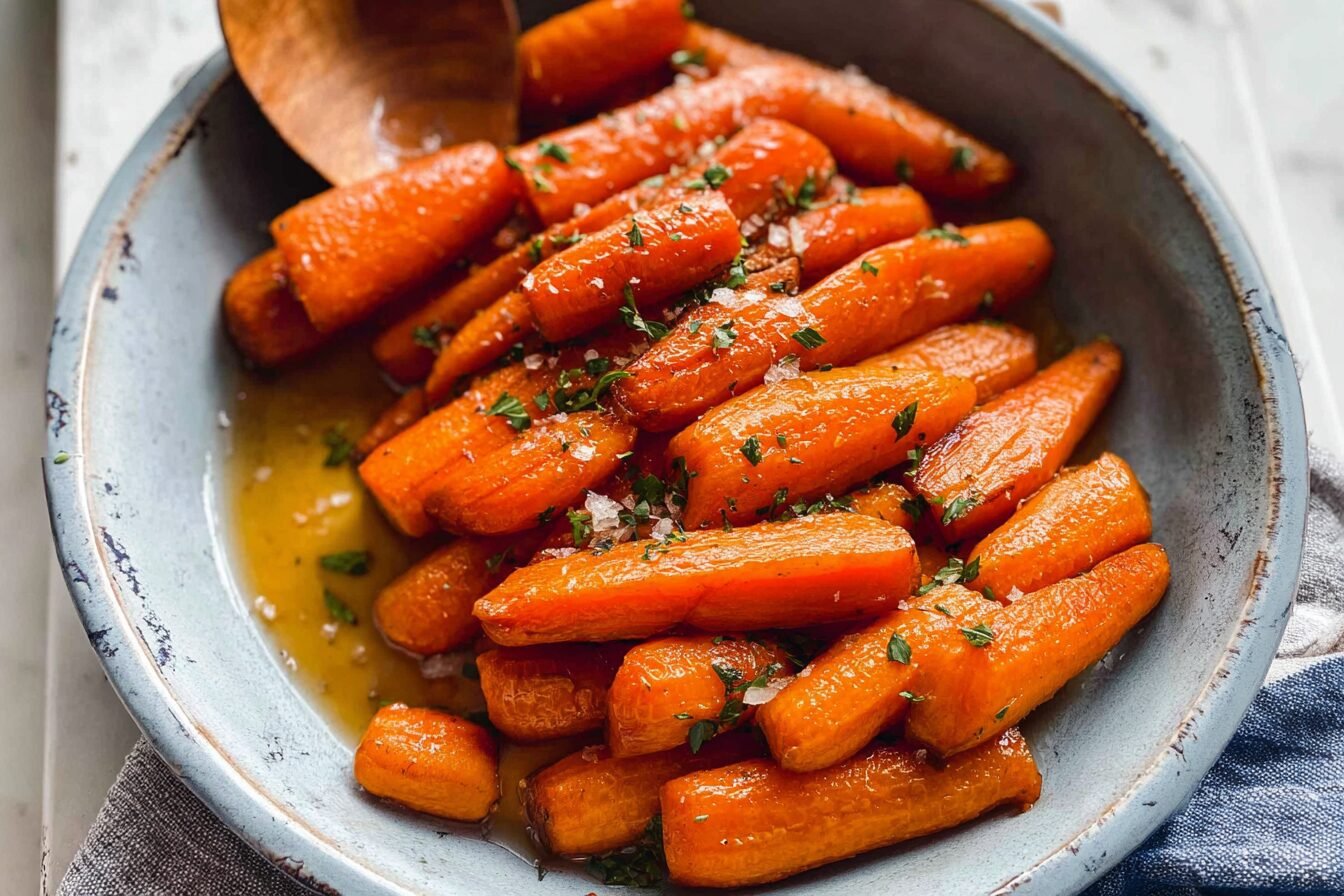 Roasted Brown Butter Honey Garlic Carrots