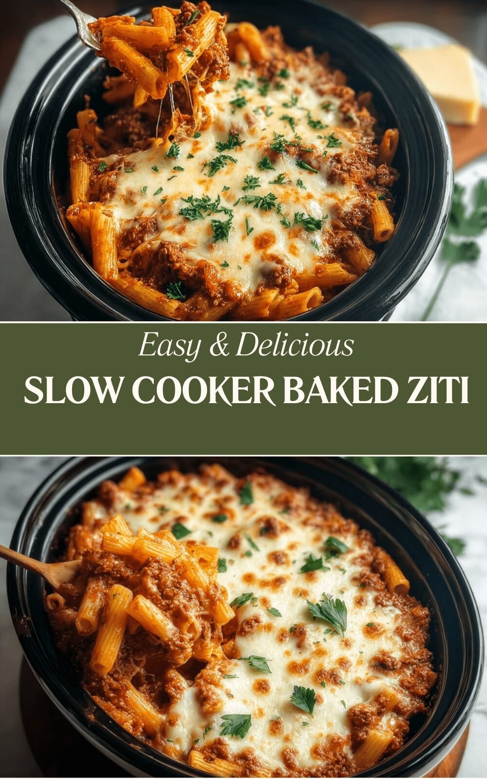 Slow Cooker Baked Ziti
