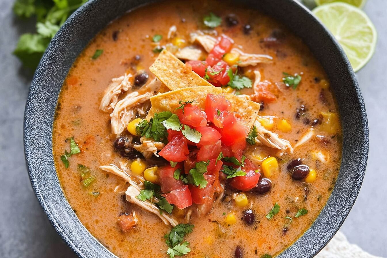 Slow Cooker Hearty Chicken Fajita Soup 6 Slow Cooker Chicken Fajita Soup