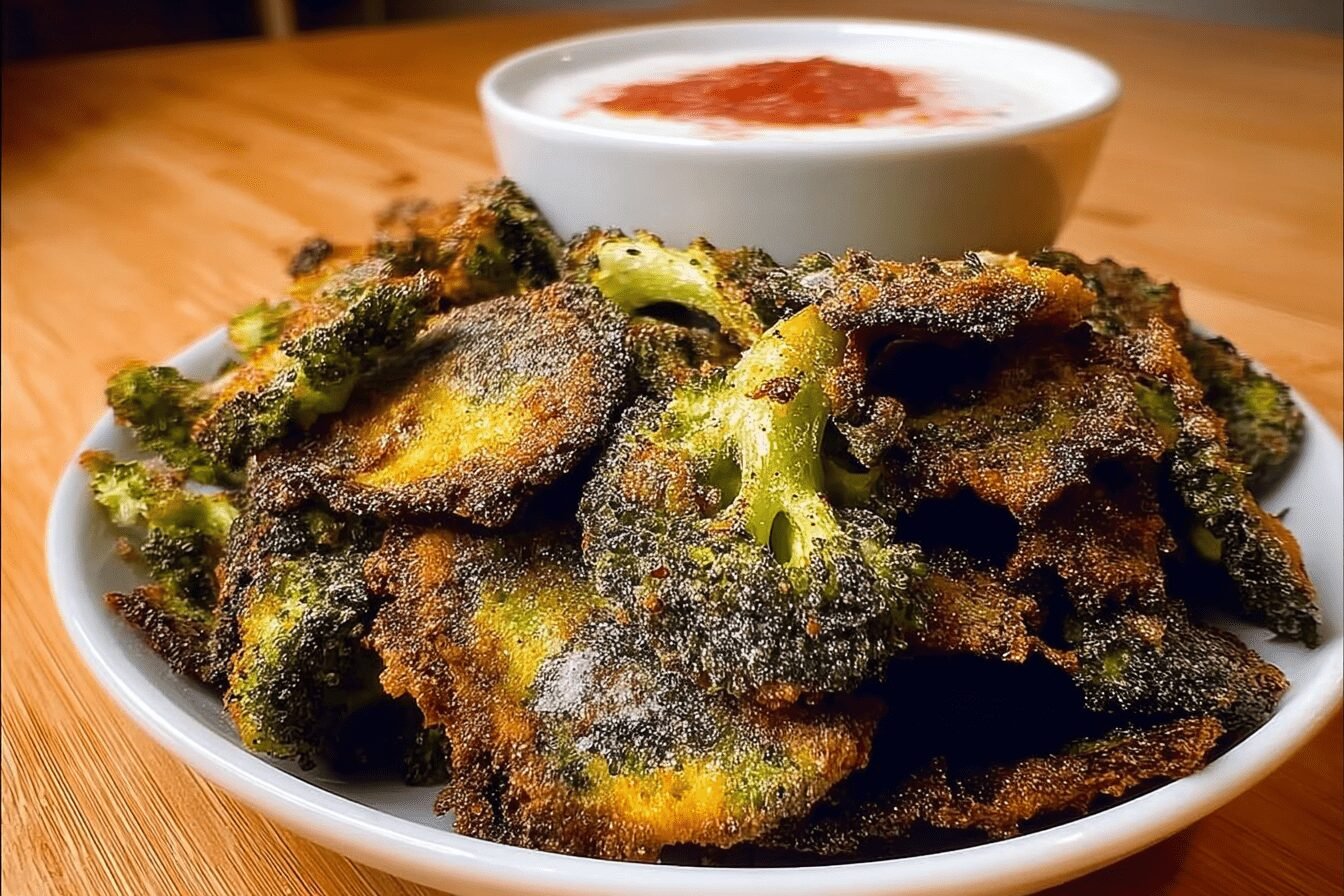 Smashed Broccoli Chips