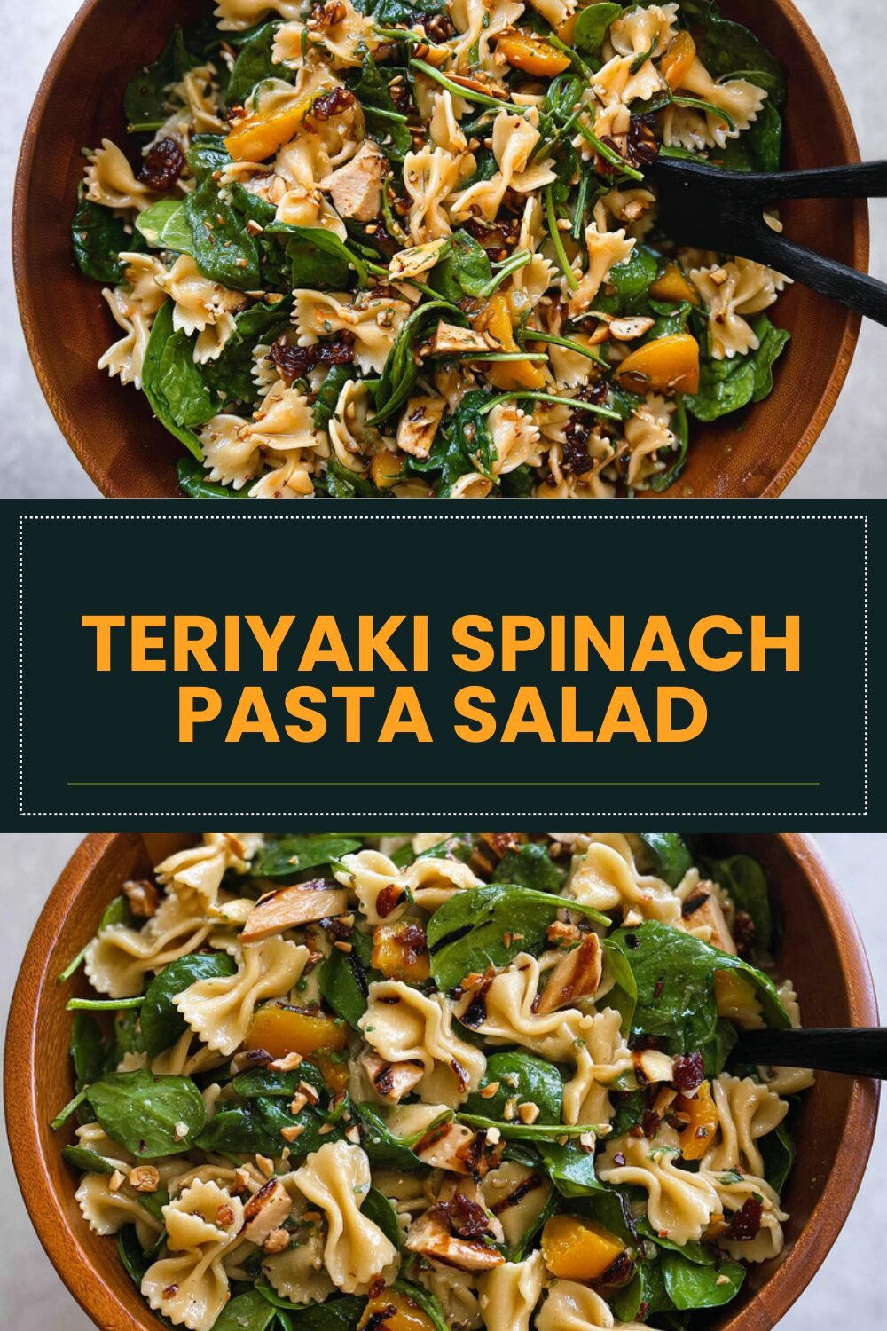 Teriyaki Spinach Pasta Salad